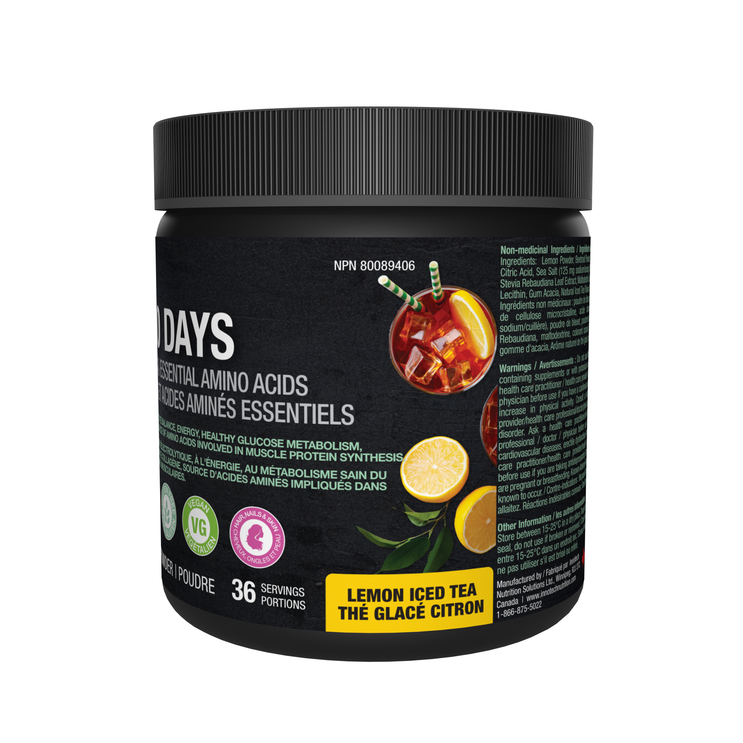 Amino Days, formerly Fasting Days – Lemon Iced Tea 360 gr