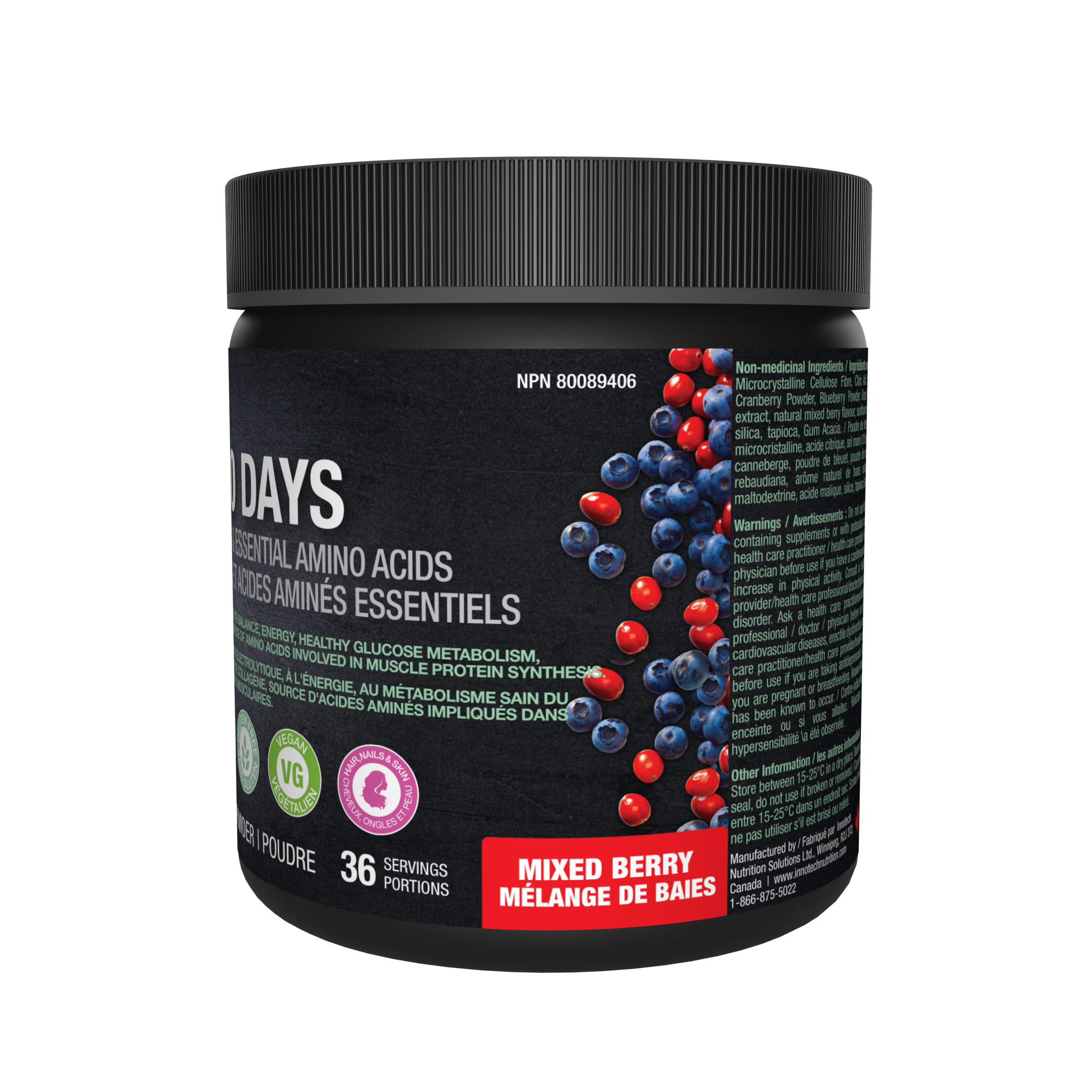 Amino Days, formerly Fasting Days – Mixed Berry 360 gr | Innotech