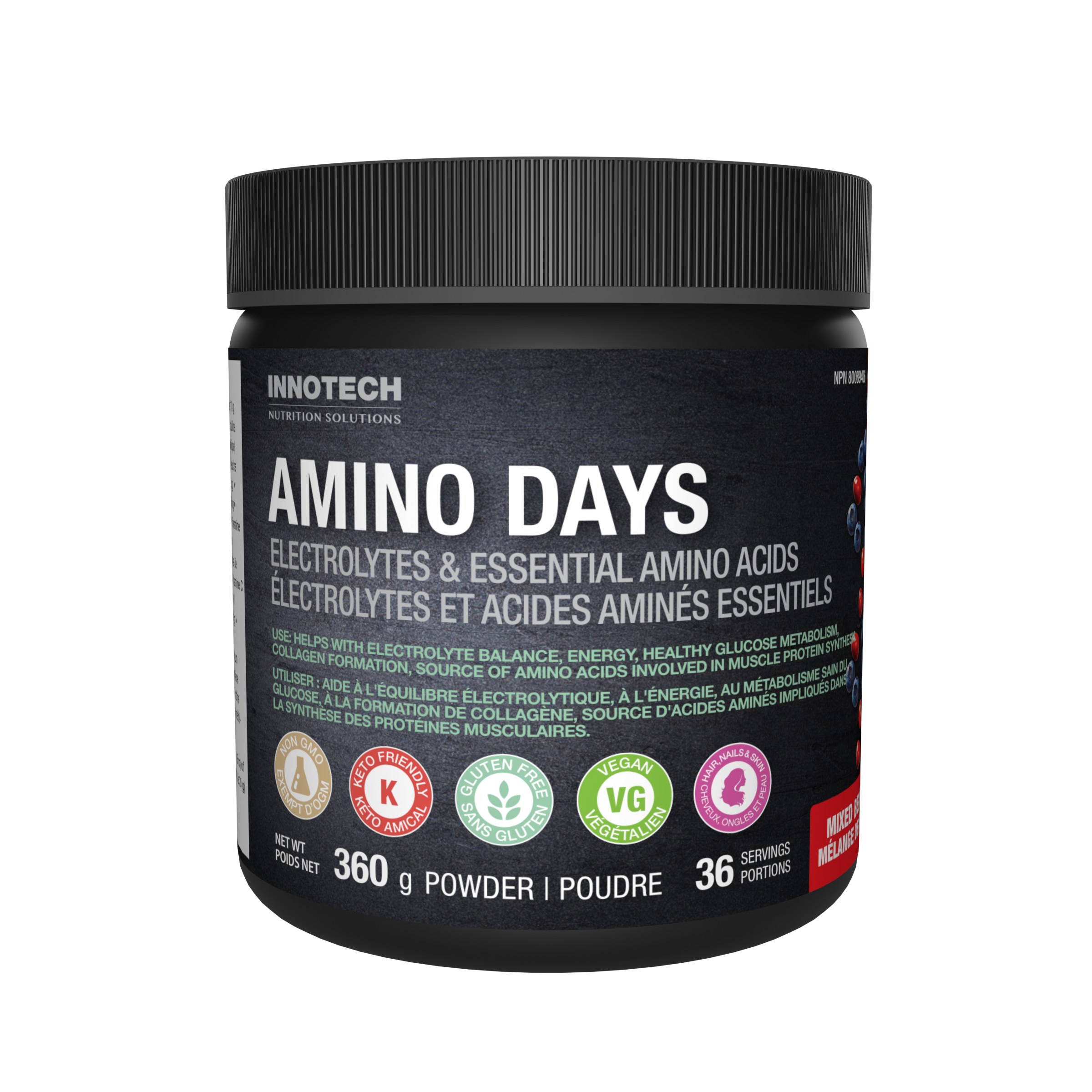 Amino Days, formerly Fasting Days – Mixed Berry 360 gr | Innotech